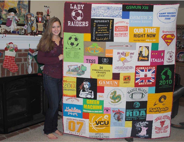 Christmas gift T-shirt quilt Christmas gift T-shirt quilt
