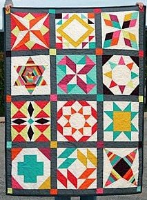 Sampler style quilt Sampler style quilt